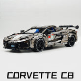 1: 8 Corvette C8 Supercar Building Sets, Mirror electroplating Customized Edition (3788 Pcs)